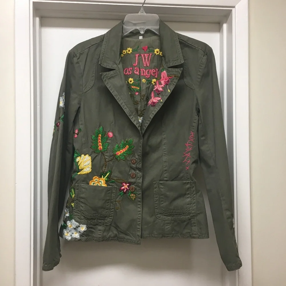 JOHNNY WAS JWLA Jacket Embroidered Trim - Picture 1 of 13